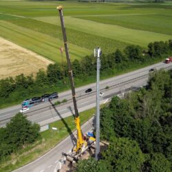 Deutschlandpremiere: Mobilfunkmast als Fast Site-Funkturm in nur 8 Stunden erbaut